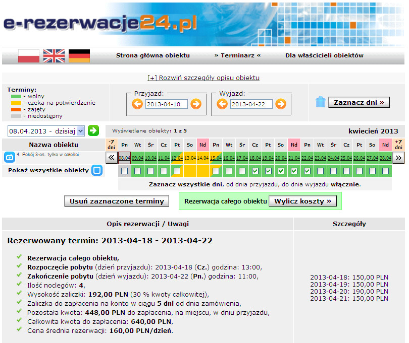 system rezerwacji online