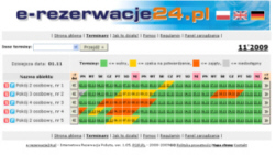 Strona systemu obs�ugi rezerwacji online.